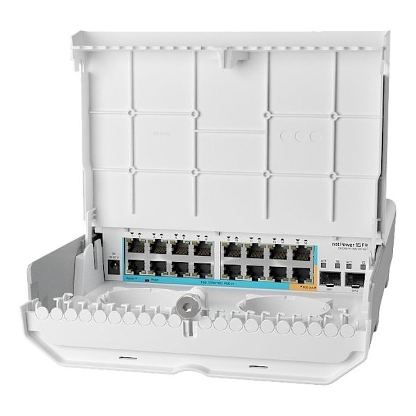 MikroTik CRS318-1Fi-15Fr-2S-OUT outdoor 18p switch 15 PoE and SFP Valkoinen