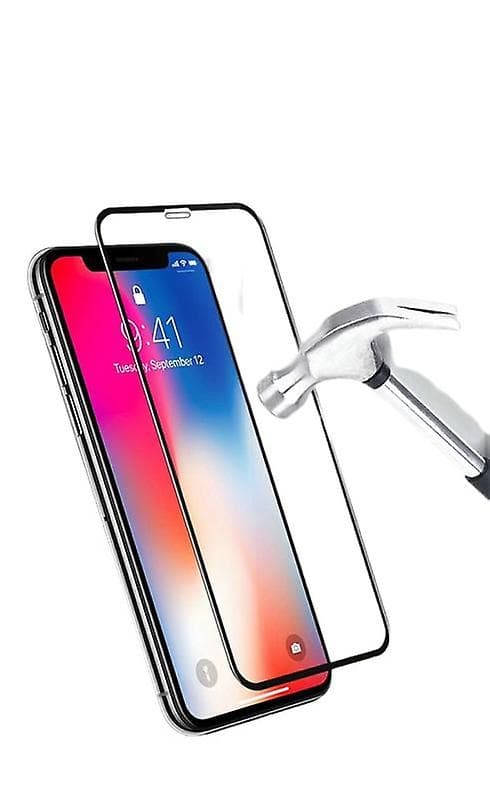 Näytönsuoja 9H karkaistua lasia iPhone 14 Plus, musta Transparent