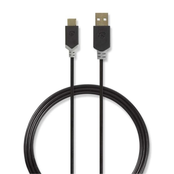 Nedis USB-kabel | USB 2.0 | USB-A Hane | USB-Câ„¢ Hane | 60 W |