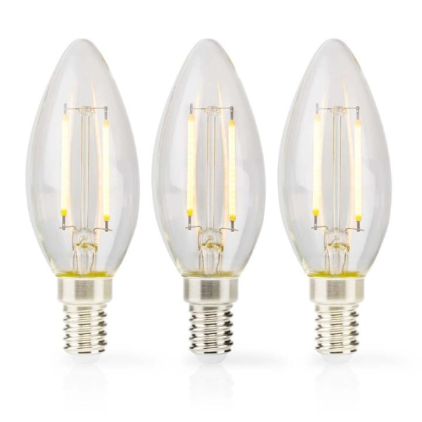 Nedis LED-lampe Pære E14 | Stearinlys | 4.5 W | 470 lm | 2700 K