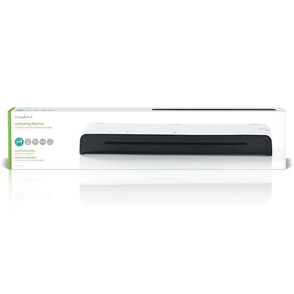 Nedis Laminator | Varmt kallt | A3 | 300 mm/min | Automatisk avstängning | Strömadapter | Vit