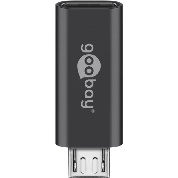 Goobay Micro-USB/USB-C™ OTG Hi-Speed ​​-sovitin l:n liittämistä varten