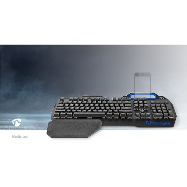 Nedis Wired Gaming Keyboard | USB | Mekaniske Taster | RGB | US international | US layout | USB Drevet | Strømkabellængde: 1.70 m | Gaming