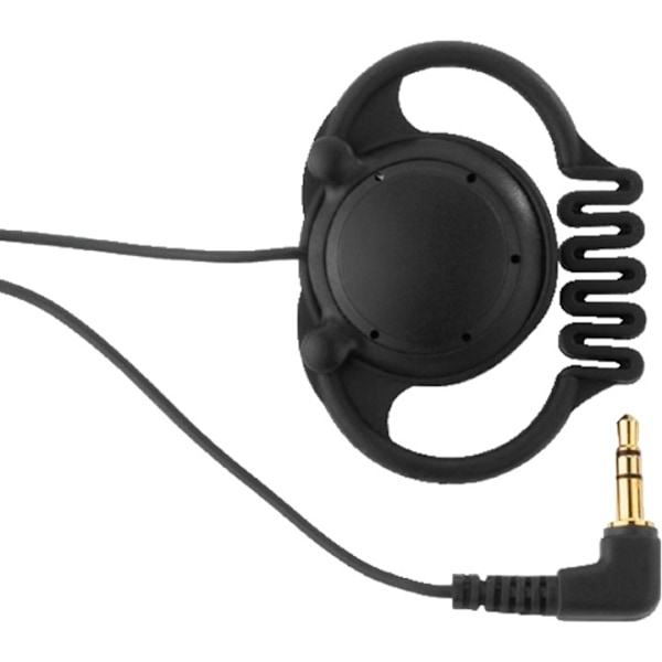 Monacor on-earphone, mono, 3.5 mm, black Svart