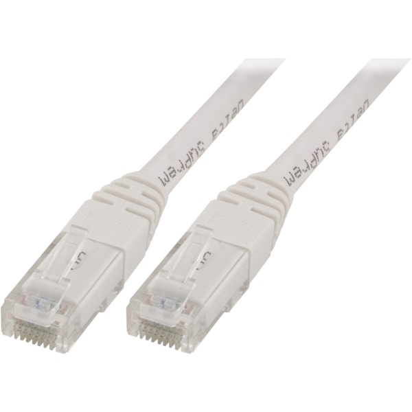 DELTACO U/UTP Cat5e patchkabel 0.5m, vit (V05-TP)