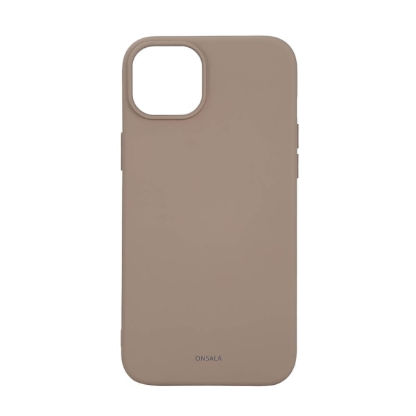 ONSALA Back Sil Touch Recycled MagSerie iPhone 15 Plus Summer Sand Beige