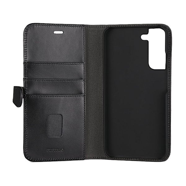 Buffalo Wallet Læder Til 3 kort Samsung S22+ Sort Svart