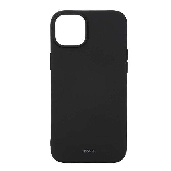 ONSALA Back Sil Touch Recycled MagSerie iPhone 15 Plus Black Svart