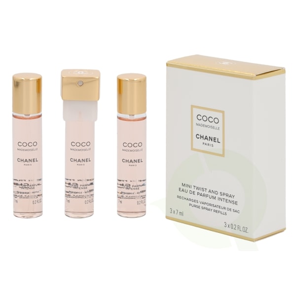 Chanel Coco Mademoiselle Intense Giftset 21 ml, 3x Edp Spray Refill 7ml - Twist and Spray