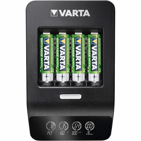 Varta LCD Ultra Fast Charger AA/AAA Sort