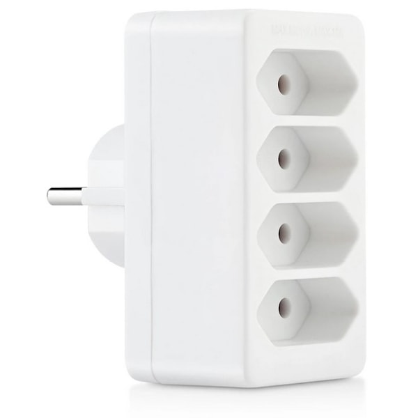Splitter plug 4-way EU, Adapter med 4 uttag