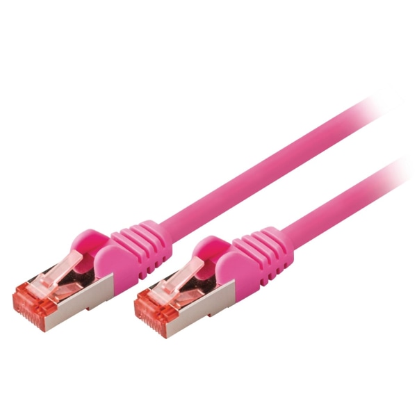 Valueline CAT6 S / FTP Nätverkskabel RJ45 (8P8C) Hane - RJ45 (8P8C) Hane 7.50 m Rosa