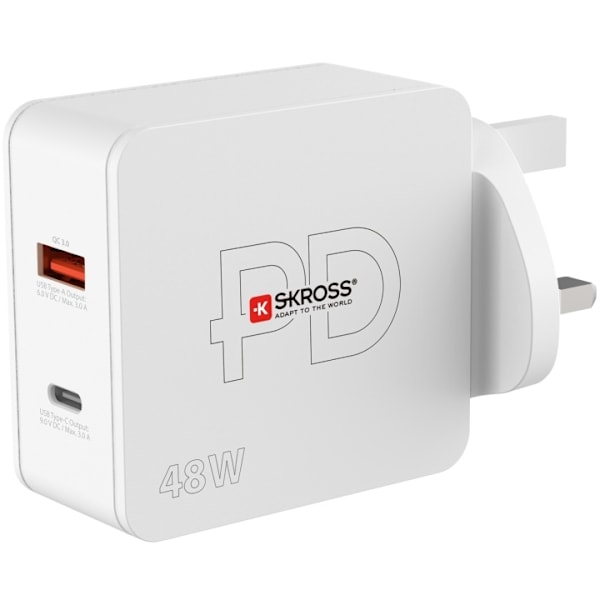SKROSS Multipower 2 Pro+ UK 1xUSB-C PD 1xUSB-A 48W Vit