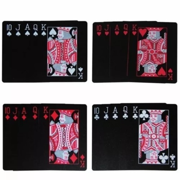Kortlek - Poker size, Svart