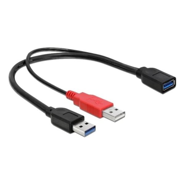 Delock Cable USB 3.0 type A male + USB type A male > USB 3.0 typ