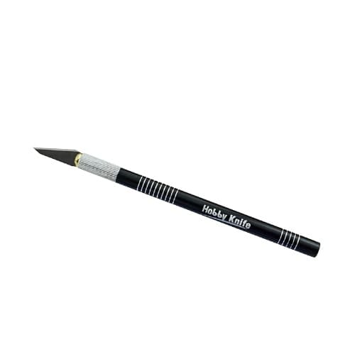 Hobbykniv i aluminium, Sort