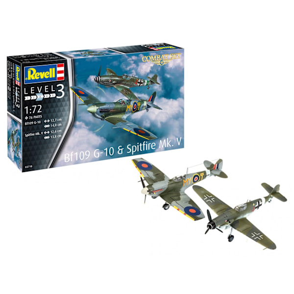 Revell 1:72 Model Set Combat Set Bf109G-10 & Spitfire Mk
