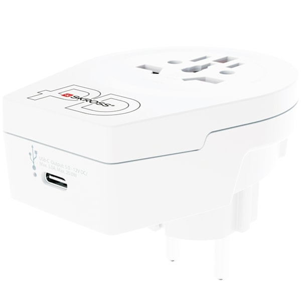 SKROSS C20PD Reseadapter Europa USB-C PD 20W