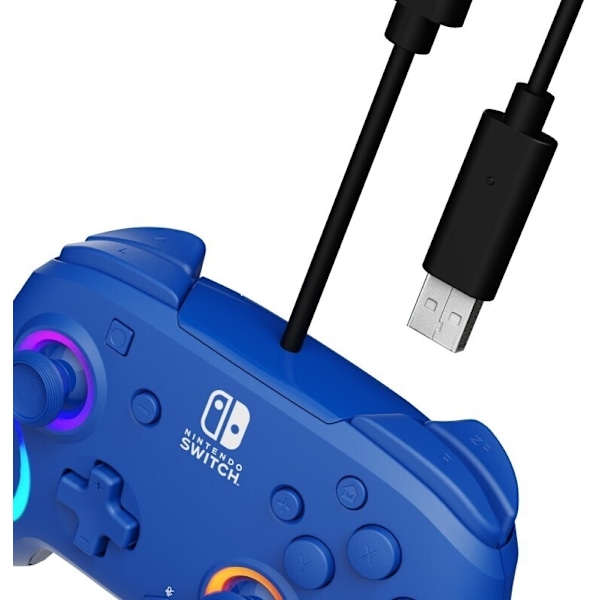 PDP Gaming Afterglow Wave Wired Controller -langallinen peliohjain, sininen, Switch
