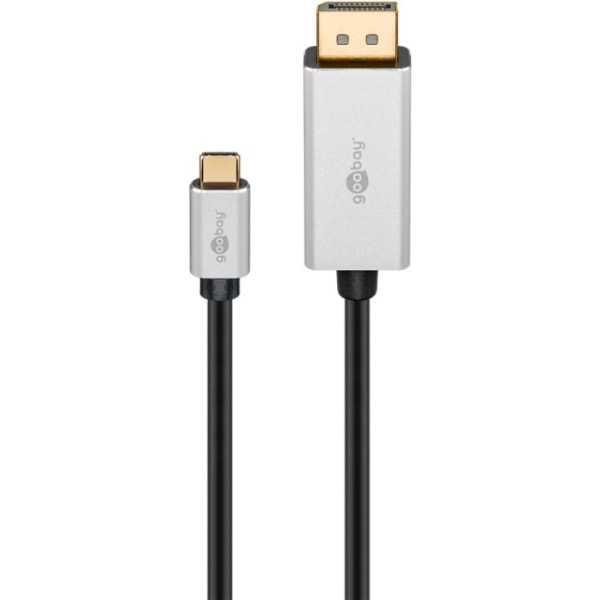 Goobay USB-C™ till DisplayPort™-adapterkabel, 2 m USB-C™-kontakt
