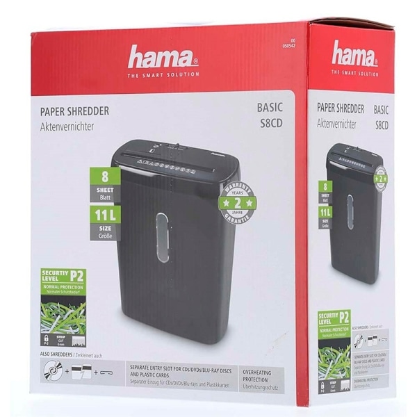 Hama Dokumentförstörare Basic S8CD