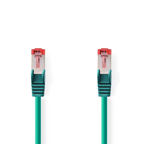 Nedis Kat 6 kabel | RJ45 Han | RJ45 Han | S/FTP | 3.00 m | Runde | LSZH | Grøn | Konvolut