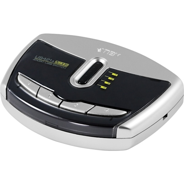 ATEN, automatisk/manuell USB 2.0 switch, 4 datorer till 1 enhet
