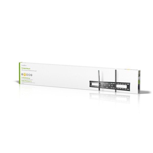 Nedis Fast TV väggfäste | 60 - 100 " | Maximal skärmvikt som stöds: 75 kg | Minsta väggdistans: 30.5 mm | Metall / Stål | Svart