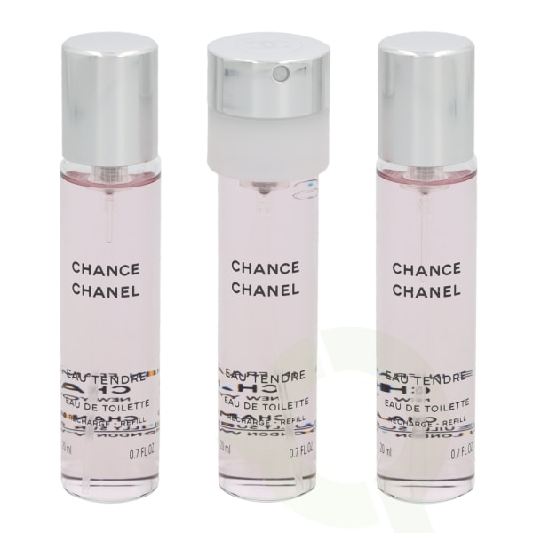 Chanel Chance Eau Tendre Giftset 60 ml, 3x Edt Spray Refill 20Ml - Twist and Spray