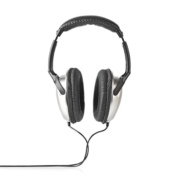 Nedis Over-Ear Wired hörlurar | Kabellängd: 6.00 m | Volymkontroll | Silver / Svart Svart