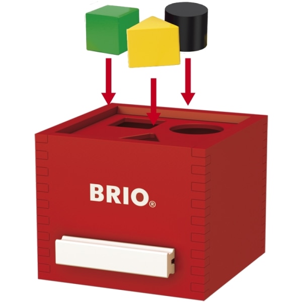 Brio 30148 - Palikkalaatikko, punainen