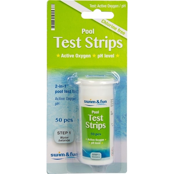 Teststickor för pH-värde/aktivt syre 50 st