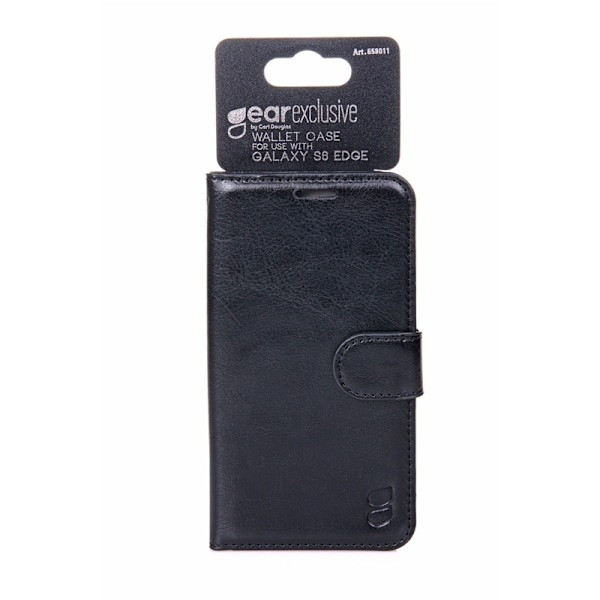 GEAR Wallet Exclusive  Sort - Samsung S6 Edge Svart
