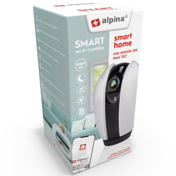 Alpina WiFi Smart Inomhus Kamera 1080p Roterbar
