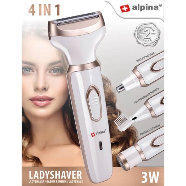 ALPINA Ladyshaver 4In1 hvid