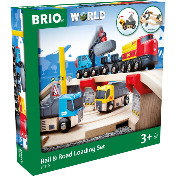 BRIO World 33210 - Rail & Road Järnväg- och väglastset