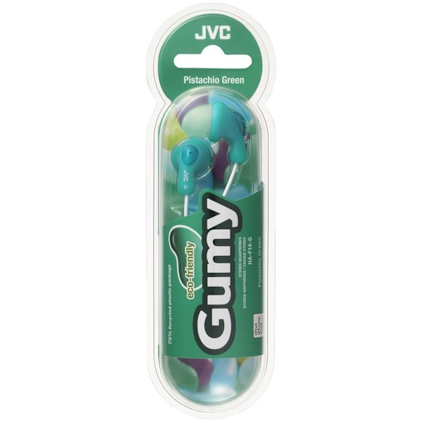 JVC Hörlur F14 Gumy In-Ear Grön Grön