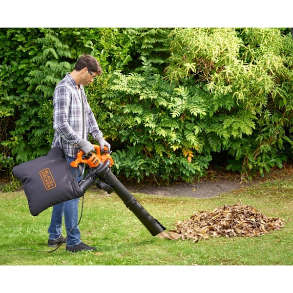 BLACK+DECKER Lövblås 2500W Blås&Sugfunktion
