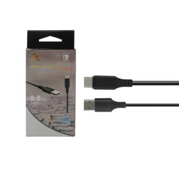 USB-kabel til Nintendo Switch, 3m, Svart