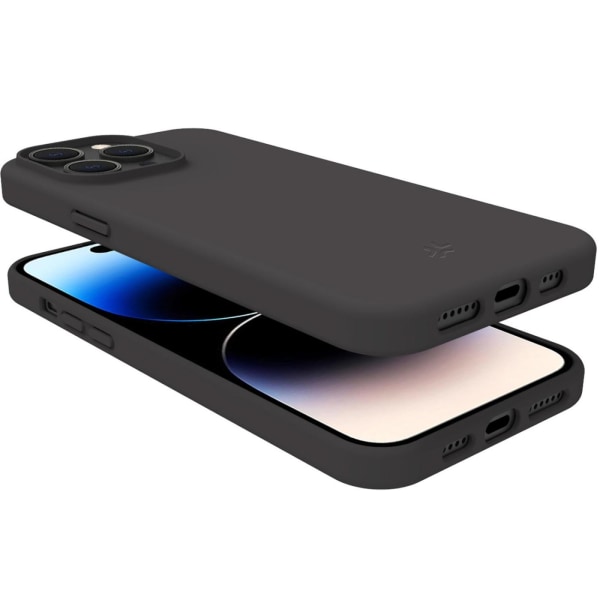 Celly Planet Soft TPU-Cover GRS 100% återvunnen TPU iPhone 15 Pro Svart Svart