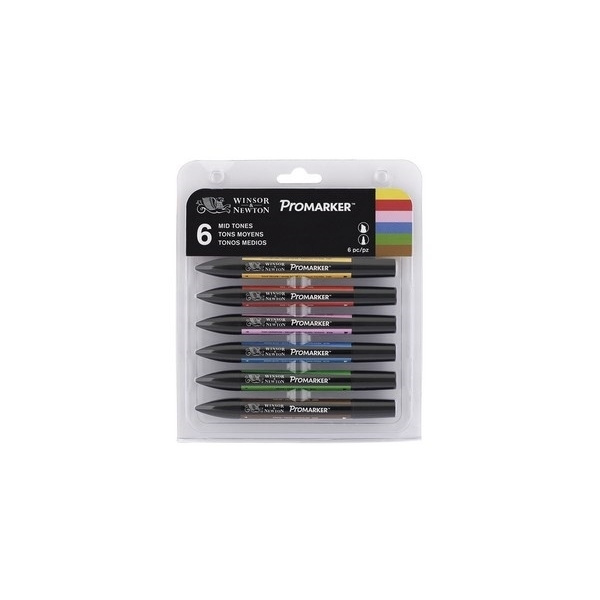 Winsor Promarker 6st, Mid Tones