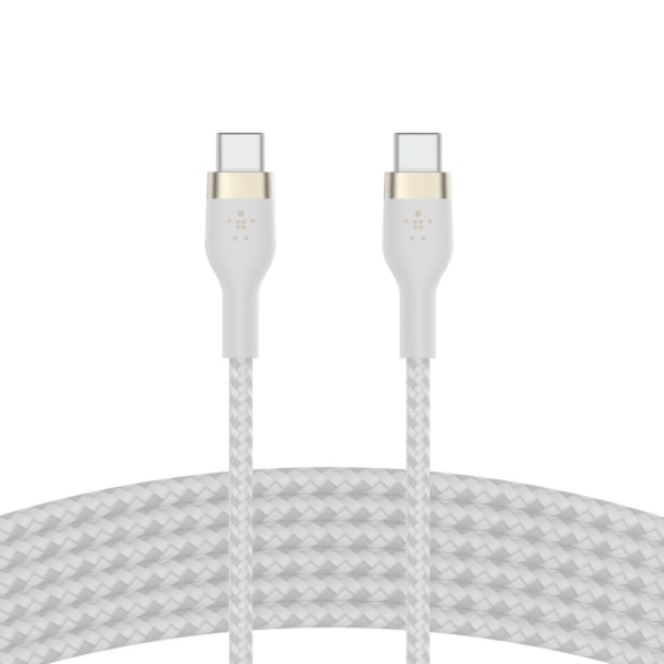 Belkin BOOST CHARGE USB-C to USB-C 2.0 Braided Silicon, 3m, Whit