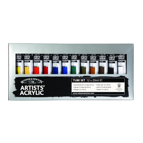WINSOR Proff. acrylic colour starter set 12x20ml
