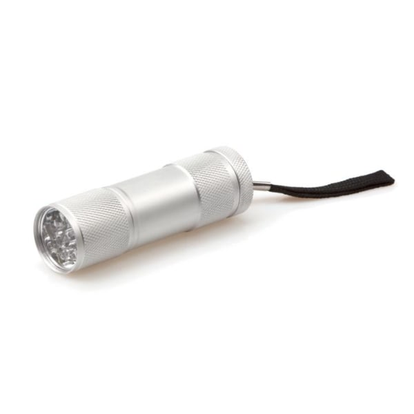 Ficklampa 9 LED, Silver