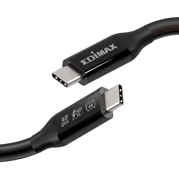 Edimax USB4/Thunderbolt3 Cable, 40G, o.5meter, Type C to Type C