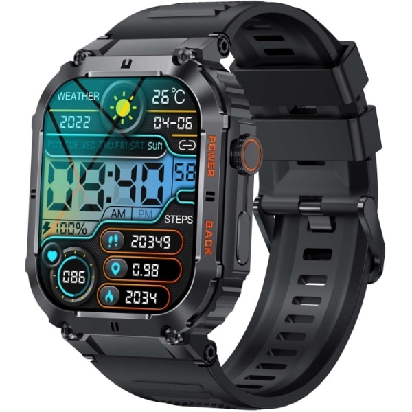 Denver SWC-191B Bluetooth SmartWatch with heartrate, blood press