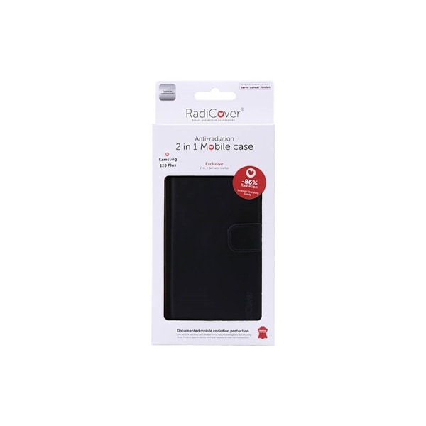 RADICOVER Strålingsbeskyttende Wallet Læder Samsung Galaxy S20 PLUS 2in1 Exclusive RFID Sort Svart