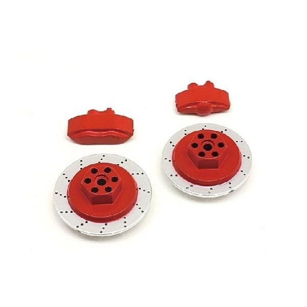 HPI E10 Brake Disc & Caliper Set (Red)