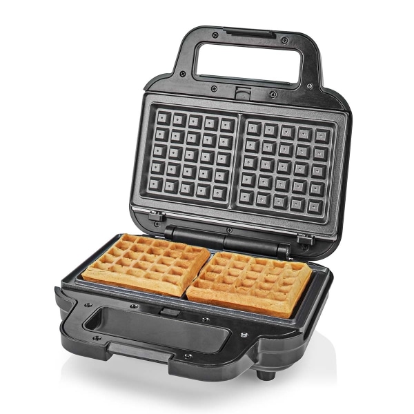 Nedis Multi grilli | Grilli / Sandwich / Waffle | 700 W | 22 x 12.5 cm | Automaattisella lämpötilan ohjauksella | Muovi / Ruostumaton Teräs