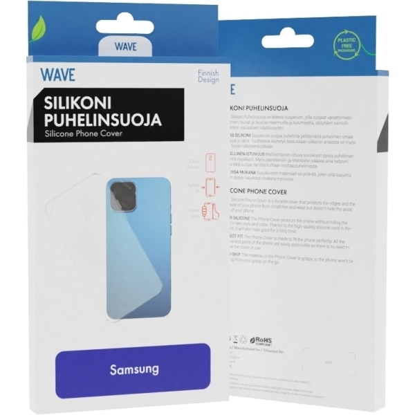 Wave silikonskydd, Samsung Galaxy S23 Ultra, transparent Transparent